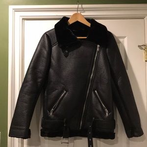 Zara Woman Black Outerwear Jacket Size XS